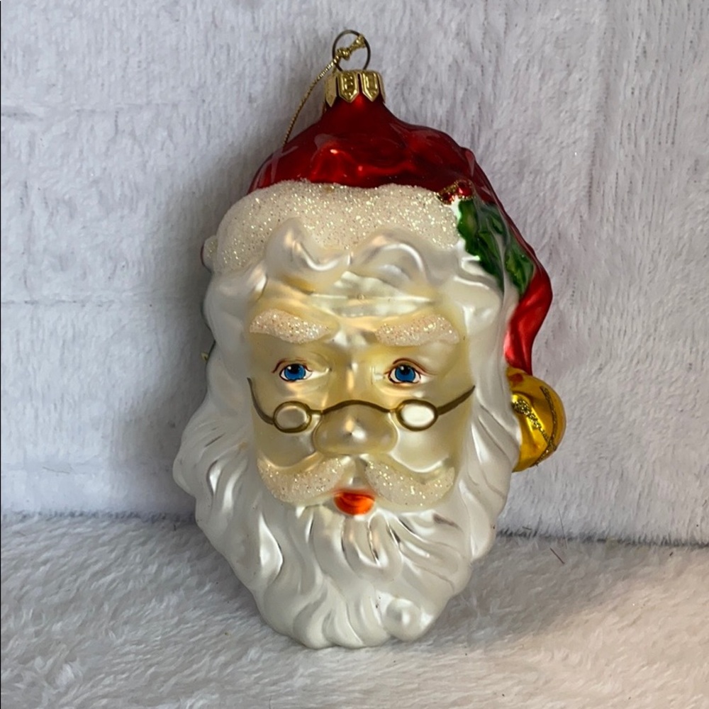 Fitz and Floyd Vintage Santa Face Ornament